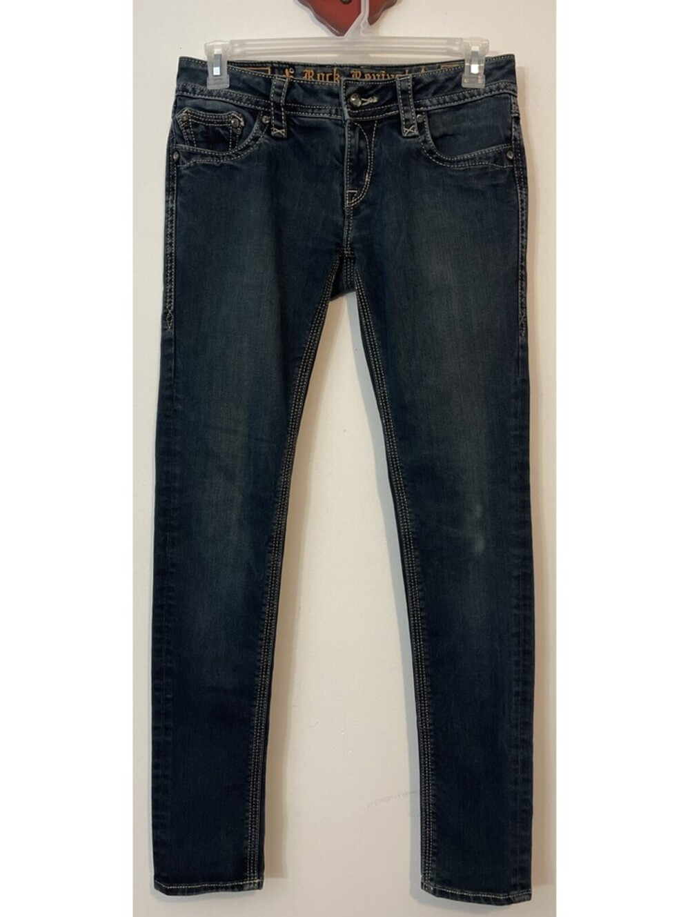 Rock Revival Jacklyn Super Skinny Womens Size 30 -E8388VS9L Low-Rise Jean! A3036